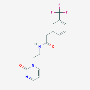 molecular formula C15H14F3N3O2 B2968859 N-(2-(2-oxopyrimidin-1(2H)-yl)ethyl)-2-(3-(trifluoromethyl)phenyl)acetamide CAS No. 2319786-47-3