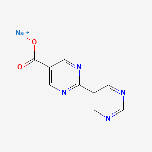 molecular formula C9H5N4NaO2 B2968911 Sodium 2,5'-bipyrimidine-5-carboxylate CAS No. 2197057-27-3