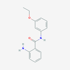 molecular formula C15H16N2O2 B2968943 2-amino-N-(3-ethoxyphenyl)benzamide CAS No. 893766-24-0