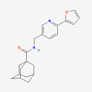 (3r,5r,7r)-N-((6-(furan-2-yl)pyridin-3-yl)methyl)adamantane-1-carboxamide
