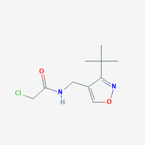 N-[(3-Tert-butyl-1,2-oxazol-4-yl)methyl]-2-chloroacetamide