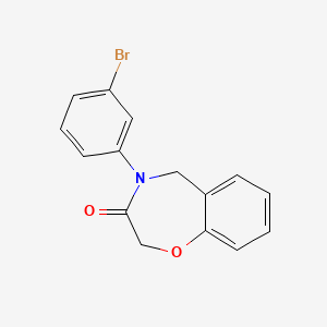 4-(3-bromophenyl)-4,5-dihydro-1,4-benzoxazepin-3(2H)-one