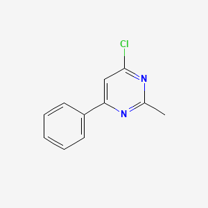 molecular formula C11H9ClN2 B2969081 4-Chloro-2-methyl-6-phenylpyrimidine CAS No. 2915-15-3
