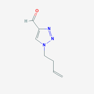 molecular formula C7H9N3O B2969083 1-(but-3-en-1-yl)-1H-1,2,3-triazole-4-carbaldehyde CAS No. 1955532-02-1
