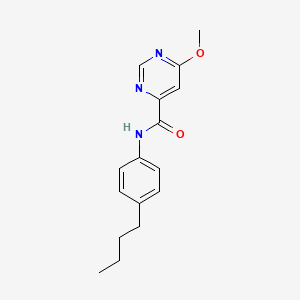molecular formula C16H19N3O2 B2969090 N-(4-butylphenyl)-6-methoxypyrimidine-4-carboxamide CAS No. 2034633-67-3