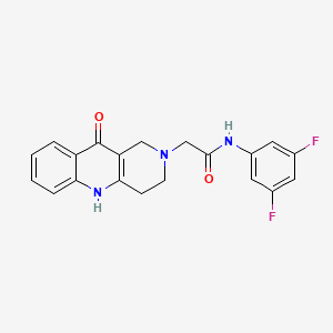 molecular formula C20H17F2N3O2 B2969105 N-(3,5-difluorophenyl)-2-(10-oxo-3,4,5,10-tetrahydrobenzo[b][1,6]naphthyridin-2(1H)-yl)acetamide CAS No. 1251622-62-4