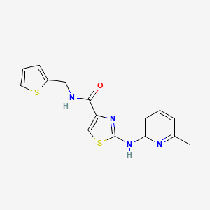 2-((6-methylpyridin-2-yl)amino)-N-(thiophen-2-ylmethyl)thiazole-4-carboxamide
