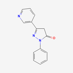 2-phenyl-5-(3-pyridinyl)-2,4-dihydro-3H-pyrazol-3-one