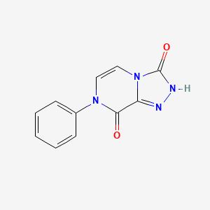 molecular formula C11H8N4O2 B2969123 7-phenyl-2H-[1,2,4]triazolo[4,3-a]pyrazine-3,8-dione CAS No. 1031578-01-4