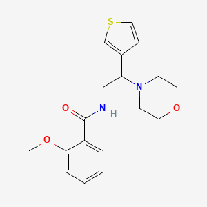 2-methoxy-N-(2-morpholino-2-(thiophen-3-yl)ethyl)benzamide