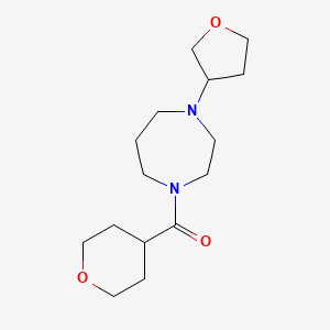 (tetrahydro-2H-pyran-4-yl)(4-(tetrahydrofuran-3-yl)-1,4-diazepan-1-yl)methanone