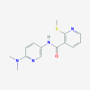 N-[6-(dimethylamino)pyridin-3-yl]-2-(methylsulfanyl)pyridine-3-carboxamide