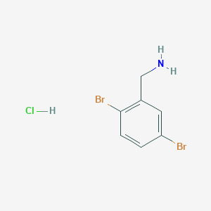 molecular formula C8H10Br2ClN B2969198 ((2,5-Dibromophenyl)methyl)(methyl)amine hydrochloride CAS No. 1214383-61-5
