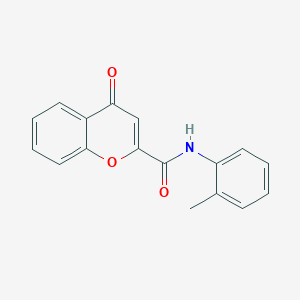molecular formula C17H13NO3 B2969245 N-(2-methylphenyl)-4-oxo-4H-chromene-2-carboxamide CAS No. 3845-21-4