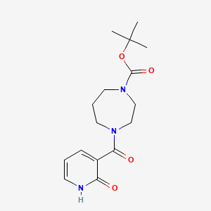 molecular formula C16H23N3O4 B2969254 Tert-butyl 4-(2-hydroxynicotinoyl)-1,4-diazepane-1-carboxylate CAS No. 1355694-47-1
