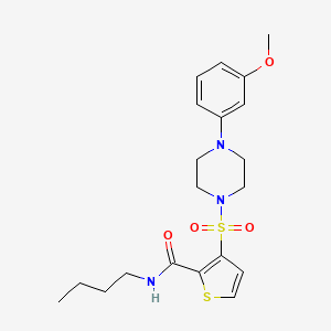 N-butyl-3-{[4-(3-methoxyphenyl)piperazin-1-yl]sulfonyl}thiophene-2-carboxamide