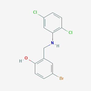 4-Bromo-2-{[(2,5-dichlorophenyl)amino]methyl}phenol