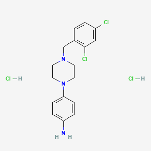 4-[4-(2,4-Dichlorobenzyl)piperazin-1-yl]aniline dihydrochloride