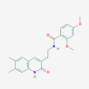 N-(2-(6,7-dimethyl-2-oxo-1,2-dihydroquinolin-3-yl)ethyl)-2,4-dimethoxybenzamide