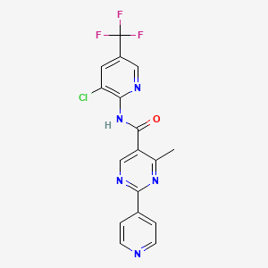 N-[3-chloro-5-(trifluoromethyl)-2-pyridinyl]-4-methyl-2-(4-pyridinyl)-5-pyrimidinecarboxamide