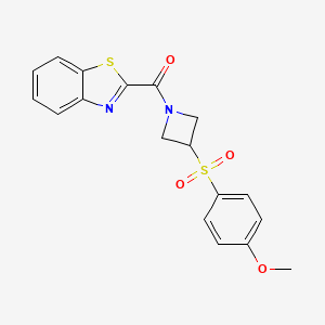Benzo[d]thiazol-2-yl(3-((4-methoxyphenyl)sulfonyl)azetidin-1-yl)methanone