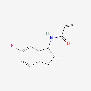 N-(6-Fluoro-2-methyl-2,3-dihydro-1H-inden-1-yl)prop-2-enamide