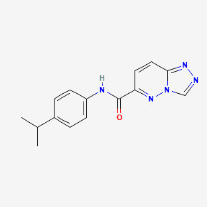 molecular formula C15H15N5O B2969377 N-[4-(propan-2-yl)phenyl]-[1,2,4]triazolo[4,3-b]pyridazine-6-carboxamide CAS No. 2415509-54-3