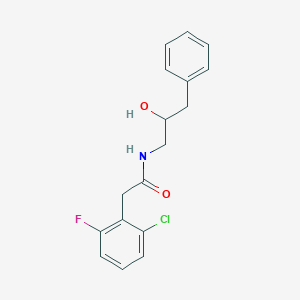 molecular formula C17H17ClFNO2 B2969413 2-(2-chloro-6-fluorophenyl)-N-(2-hydroxy-3-phenylpropyl)acetamide CAS No. 1798619-06-3