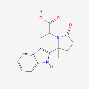 11b-methyl-3-oxo-1H,2H,3H,5H,6H,11H,11bH-indolo[3,2-g]indolizine-5-carboxylic acid