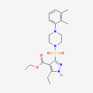 ethyl 5-((4-(2,3-dimethylphenyl)piperazin-1-yl)sulfonyl)-3-ethyl-1H-pyrazole-4-carboxylate
