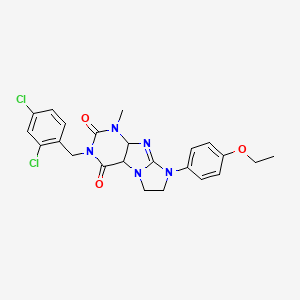 B2969455 3-[(2,4-dichlorophenyl)methyl]-8-(4-ethoxyphenyl)-1-methyl-1H,2H,3H,4H,6H,7H,8H-imidazo[1,2-g]purine-2,4-dione CAS No. 893953-39-4