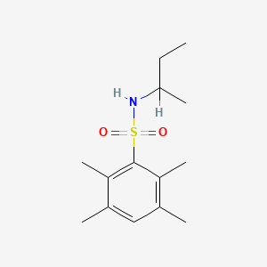 molecular formula C14H23NO2S B2969503 N-(butan-2-yl)-2,3,5,6-tetramethylbenzene-1-sulfonamide CAS No. 886124-51-2