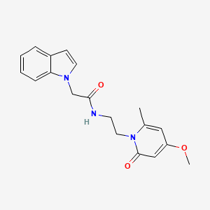 B2969520 2-(1H-indol-1-yl)-N-(2-(4-methoxy-6-methyl-2-oxopyridin-1(2H)-yl)ethyl)acetamide CAS No. 1904375-07-0
