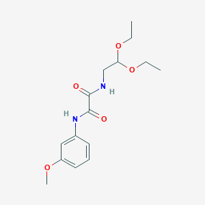 B2969543 N1-(2,2-diethoxyethyl)-N2-(3-methoxyphenyl)oxalamide CAS No. 898358-18-4