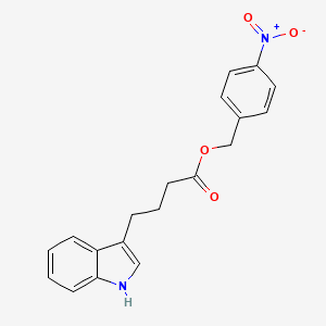 molecular formula C19H18N2O4 B2969555 4-nitrobenzyl 4-(1H-indol-3-yl)butanoate CAS No. 860784-02-7