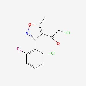 B2969839 2-Chloro-1-[3-(2-chloro-6-fluorophenyl)-5-methyl-1,2-oxazol-4-yl]ethan-1-one CAS No. 2219380-09-1