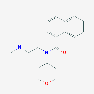 molecular formula C20H26N2O2 B2969854 N-[2-(dimethylamino)ethyl]-N-(oxan-4-yl)naphthalene-1-carboxamide CAS No. 1797962-02-7