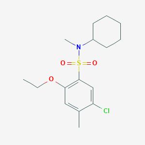 [(5-Chloro-2-ethoxy-4-methylphenyl)sulfonyl]cyclohexylmethylamine