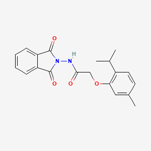 N-(1,3-dioxoisoindol-2-yl)-2-(5-methyl-2-propan-2-ylphenoxy)acetamide