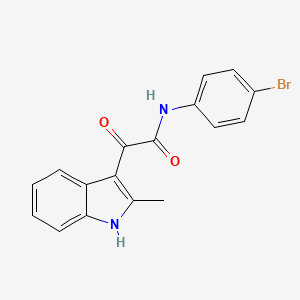 N-(4-bromophenyl)-2-(2-methyl-1H-indol-3-yl)-2-oxoacetamide