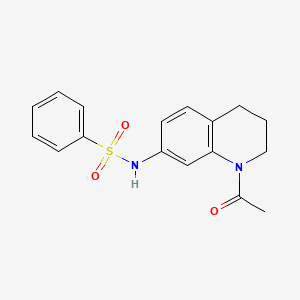 N-(1-acetyl-1,2,3,4-tetrahydroquinolin-7-yl)benzenesulfonamide