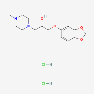 1-(Benzo[d][1,3]dioxol-5-yloxy)-3-(4-methylpiperazin-1-yl)propan-2-ol dihydrochloride