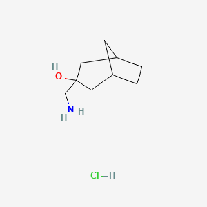 3-(Aminomethyl)bicyclo[3.2.1]octan-3-ol;hydrochloride