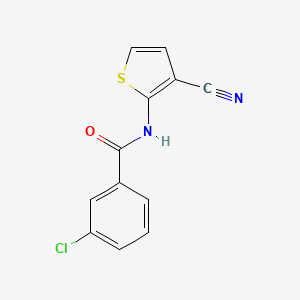 3-chloro-N-(3-cyanothiophen-2-yl)benzamide
