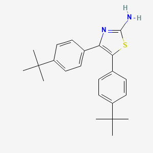 molecular formula C23H28N2S B2969951 Bis(4-tert-butylphenyl)-1,3-thiazol-2-amine CAS No. 554405-20-8