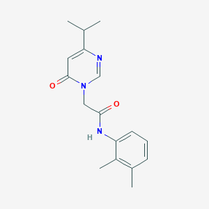 molecular formula C17H21N3O2 B2969970 N-(2,3-dimethylphenyl)-2-(4-isopropyl-6-oxopyrimidin-1(6H)-yl)acetamide CAS No. 1203407-22-0