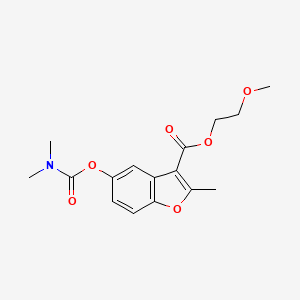 2-Methoxyethyl 5-((dimethylcarbamoyl)oxy)-2-methylbenzofuran-3-carboxylate