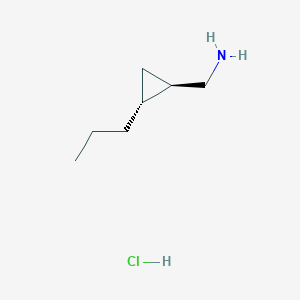 ((1R,2R)-2-Propylcyclopropyl)methanamine hydrochloride
