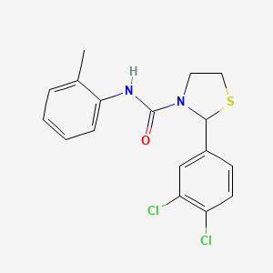 2-(3,4-dichlorophenyl)-N-(o-tolyl)thiazolidine-3-carboxamide