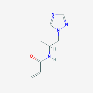 molecular formula C8H12N4O B2970006 N-[1-(1H-1,2,4-triazol-1-yl)propan-2-yl]prop-2-enamide CAS No. 2175508-05-9